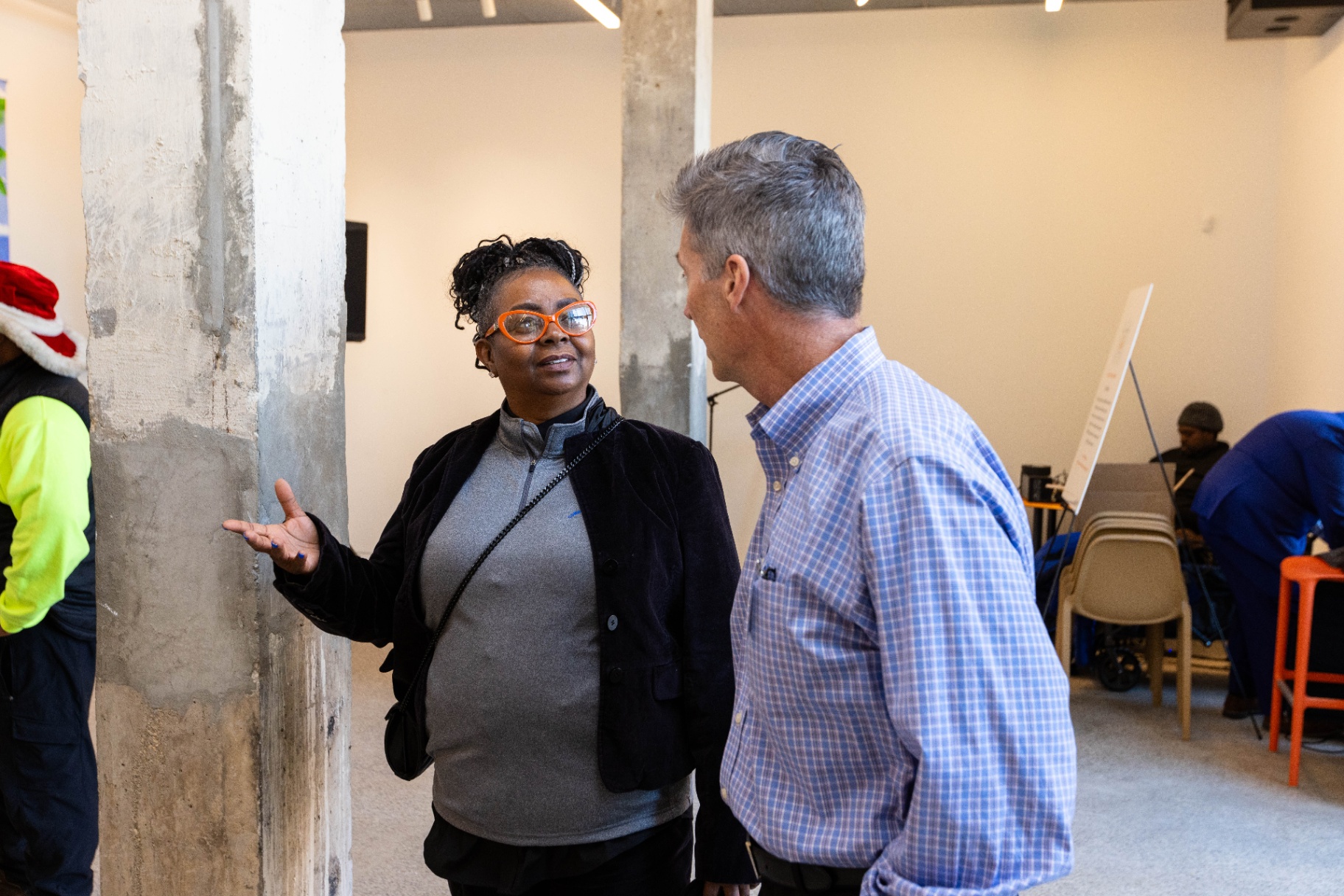 Community member touring the National Public Housing Museum